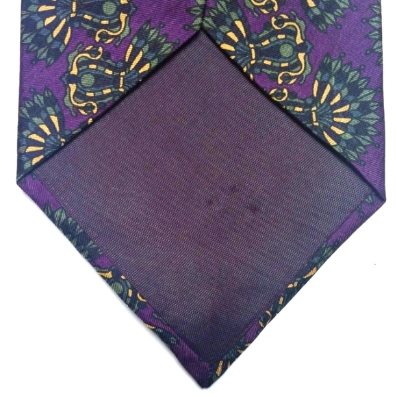 Christian Dior Monsieur Men's Tie Collection 100% Silk Made in the USA Purple - Picture 3 of 5